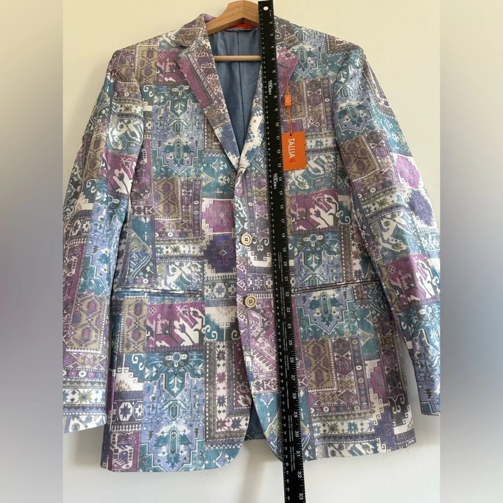 TALLIA sport coat Multicolor Patterned Blazer size SP16 nwt